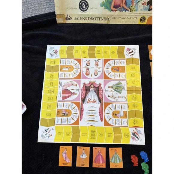 1965 Barbie Board Game SWEDISH Version Balens‎ Drottning Ett Spannande Spel - Picture 6 of 14